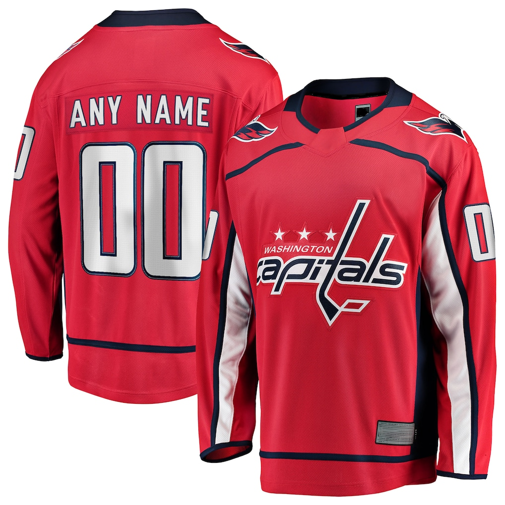 Boles Custom W.Capitals Red Home Breakaway Jerseys