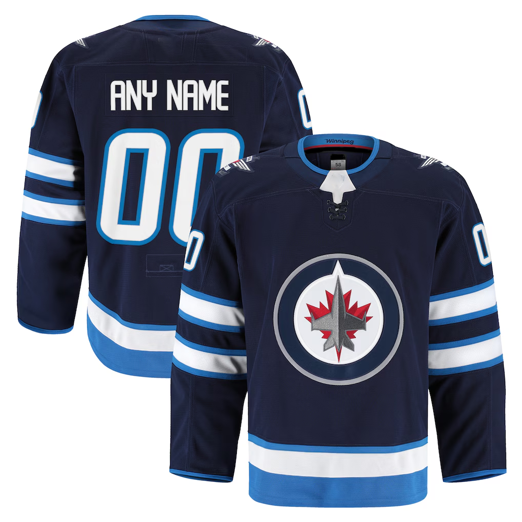 Boles Custom W.Jets Navy Home Authentic Pro Jerseys