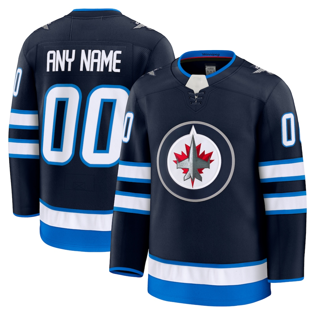 Boles Custom W.Jets Navy Home Premium Jerseys