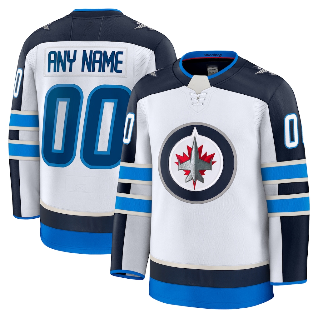 Boles Custom W.Jets White Away Premium Jerseys