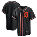 Boles D.Tigers Black Fashion Out Home Game Blank Player Stitched Jerseys