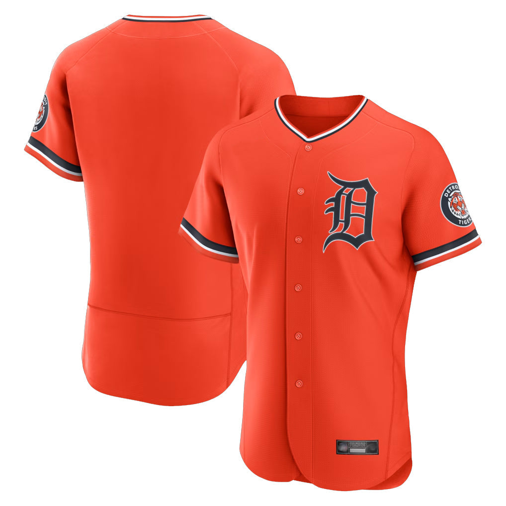 Boles D.Tigers Orange Limited Elite Home Blank Player Stitched Jerseys