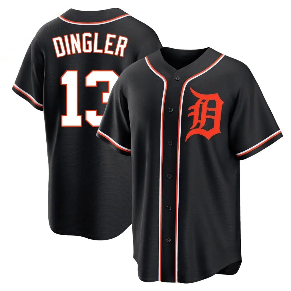 Boles D.Tigers #13 Dillon Dingler Player Black Fashion Out Home Game Stitched Jerseys