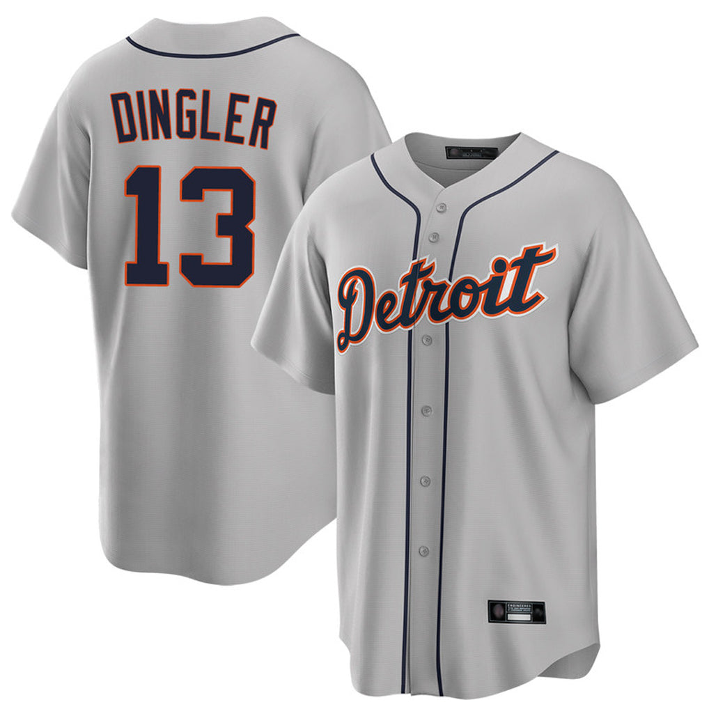 Boles D.Tigers #13 Dillon Dingler Player Gray Home Game Stitched Jerseys