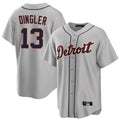 Boles D.Tigers #13 Dillon Dingler Player Gray Home Game Stitched Jerseys