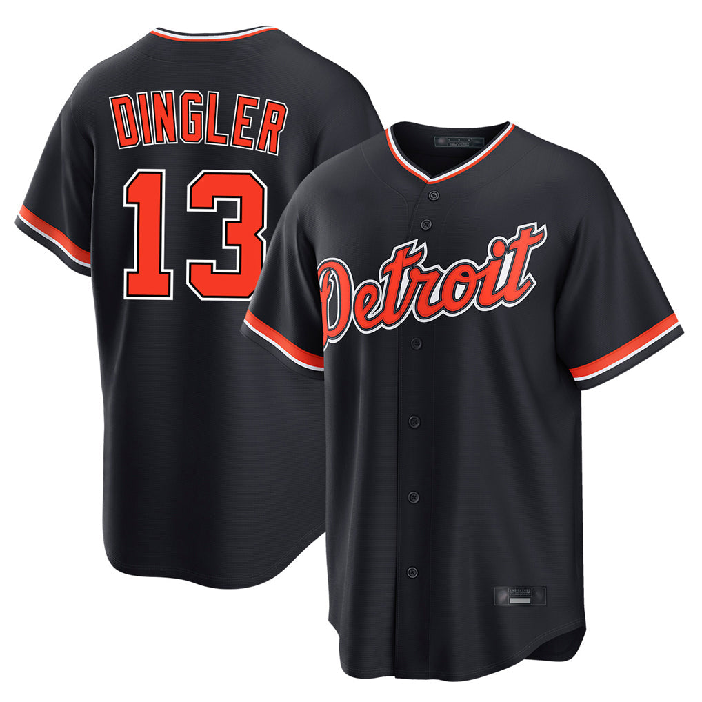 Boles D.Tigers #13 Dillon Dingler Player Navy Home Game Stitched Jerseys
