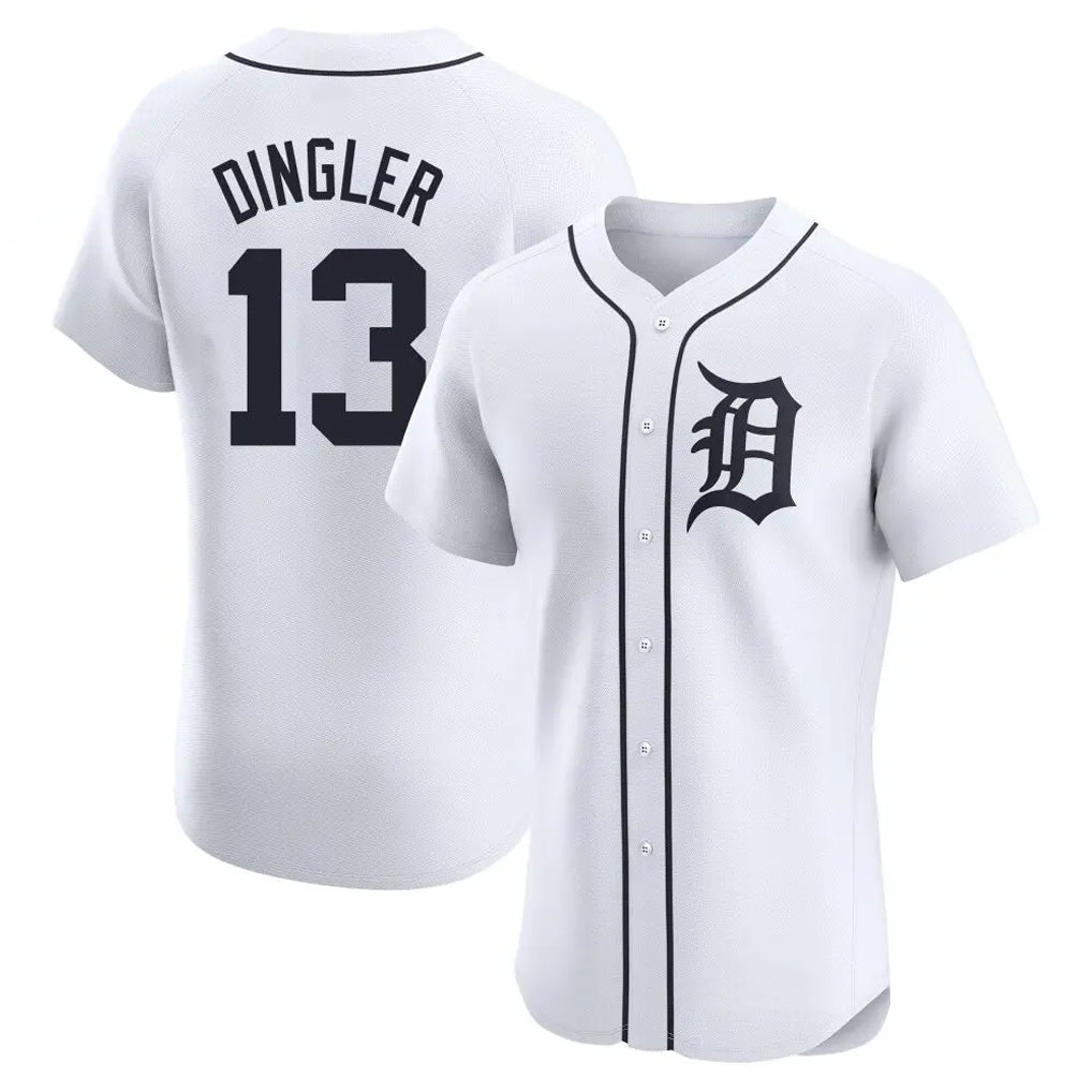 Boles D.Tigers #13 Dillon Dingler Player White Limited Elite Home Stitched Jerseys