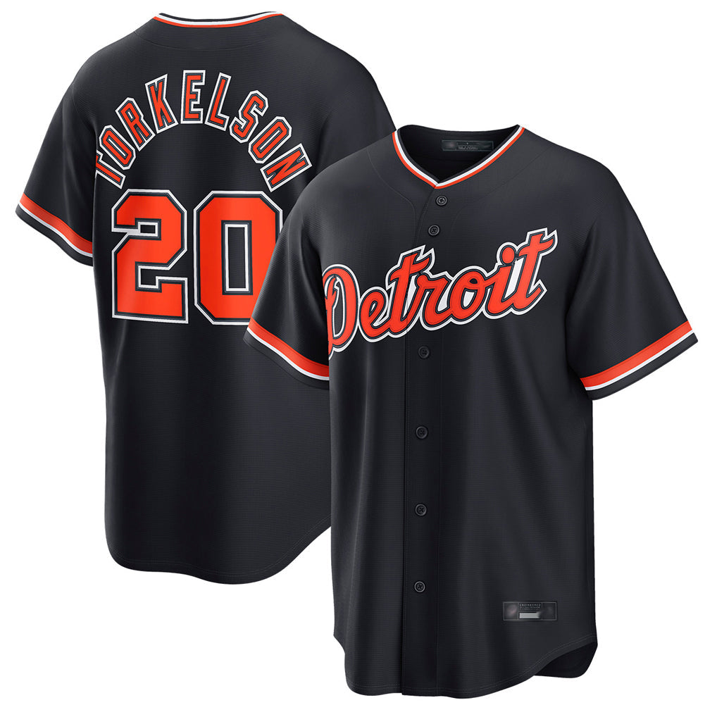 Boles D.Tigers #20 Spencer Torkelson Player Navy Home Game Stitched Jerseys