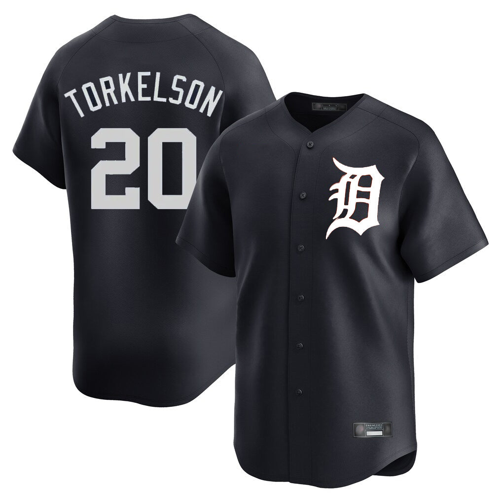 Boles D.Tigers #20 Spencer Torkelson Player Navy Home Limited Game Stitched Jerseys
