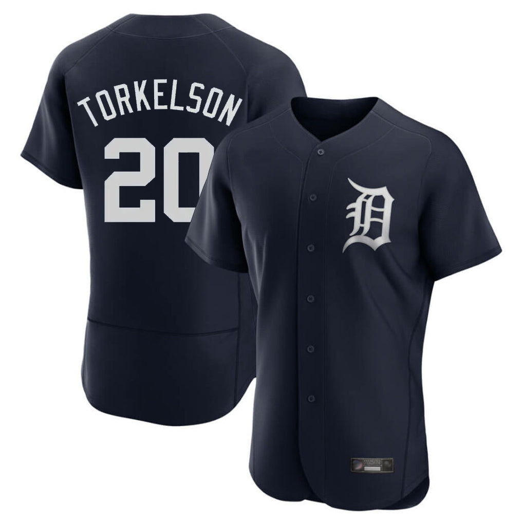 Boles D.Tigers #20 Spencer Torkelson Player Navy Limited Elite Home Stitched Jerseys