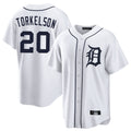 Boles D.Tigers #20 Spencer Torkelson Player White Home Game Stitched Jerseys