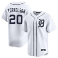 Boles D.Tigers #20 Spencer Torkelson Player White Home Limited Stitched Jerseys