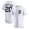 Boles D.Tigers #20 Spencer Torkelson Player White Limited Elite Home Stitched Jerseys