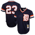 Boles D.Tigers #23 Kirk Gibson Player Mitchell & Ness Navy 1984 Mesh Batting Practice  T-shirt Stitched Jerseys