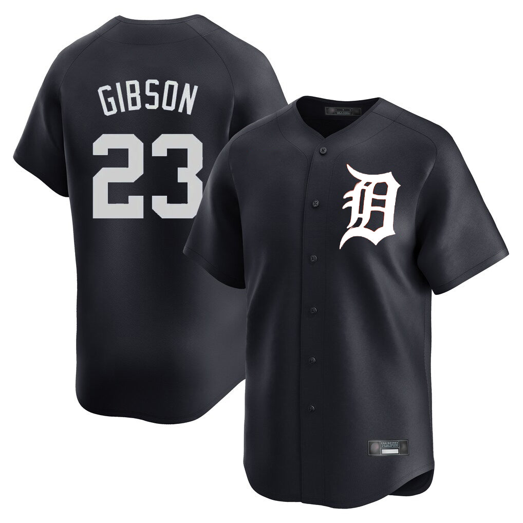 Boles D.Tigers #23 Kirk Gibson Player Navy Home Limited Game Stitched Jerseys