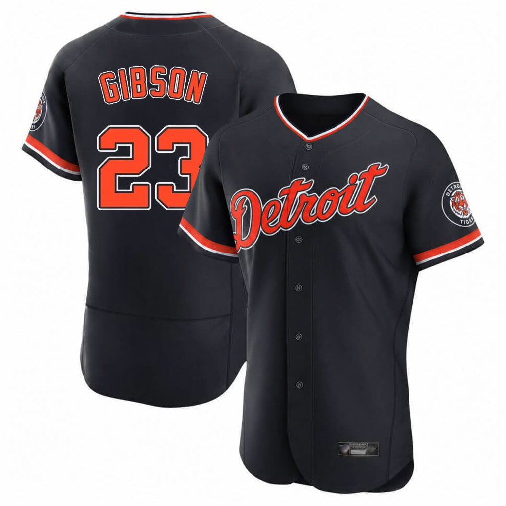 Boles D.Tigers #23 Kirk Gibson Player Navy Limited Elite Home Game Stitched Jerseys
