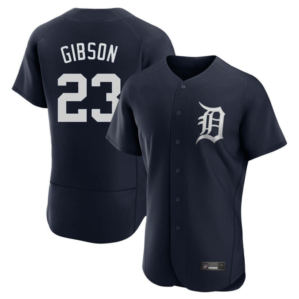 Boles D.Tigers #23 Kirk Gibson Player Navy Limited Elite Home Stitched Jerseys