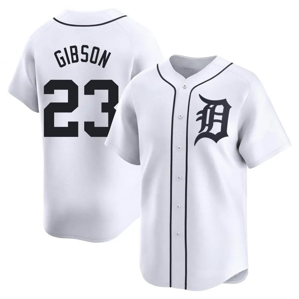 Boles D.Tigers #23 Kirk Gibson Player White Home Limited Stitched Jerseys