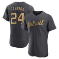 Boles D.Tigers #24 Miguel Cabrera Player Charcoal All-Star Limited Elite Home Stitched Jerseys