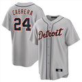 Boles D.Tigers #24 Miguel Cabrera Player Gray Home Game Stitched Jerseys