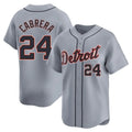 Boles D.Tigers #24 Miguel Cabrera Player Gray Home Limited Stitched Jerseys