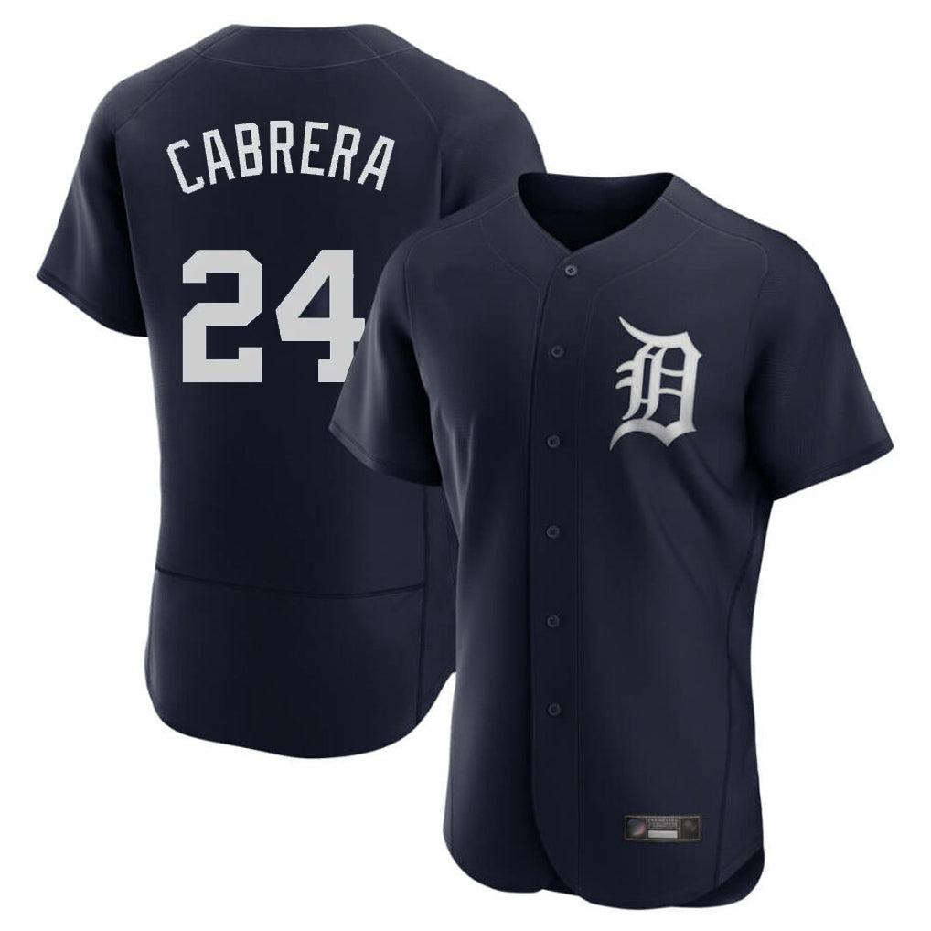 Boles D.Tigers #24 Miguel Cabrera Player Navy Limited Elite Home Stitched Jerseys