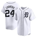 Boles D.Tigers #24 Miguel Cabrera Player White Home Limited Stitched Jerseys