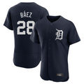 Boles D.Tigers #28 Javier B¨¢ez Player Navy Limited Elite Home Stitched Jerseys