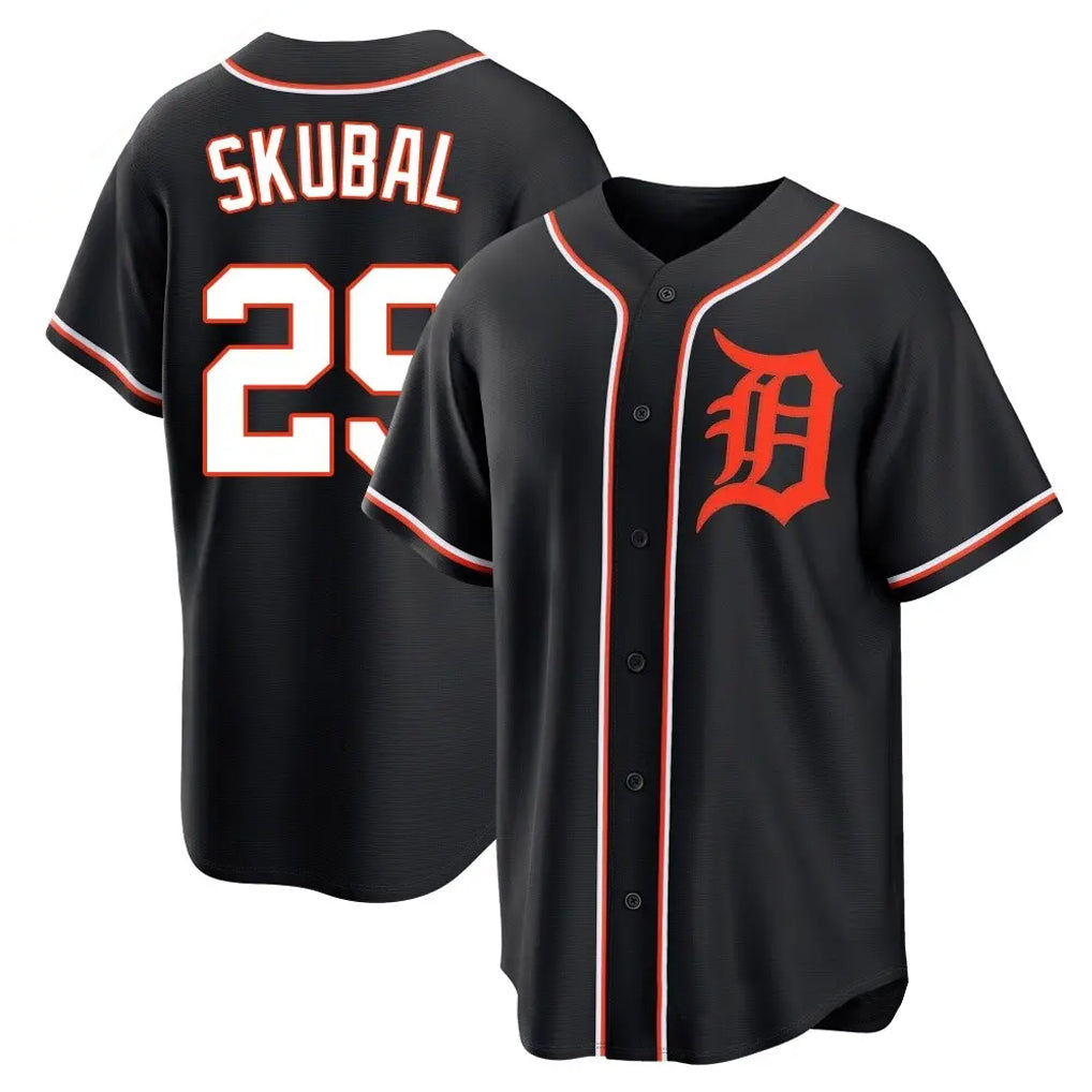 Boles D.Tigers #29 Tarik Skubal Player Black Fashion Out Home Game Stitched Jerseys