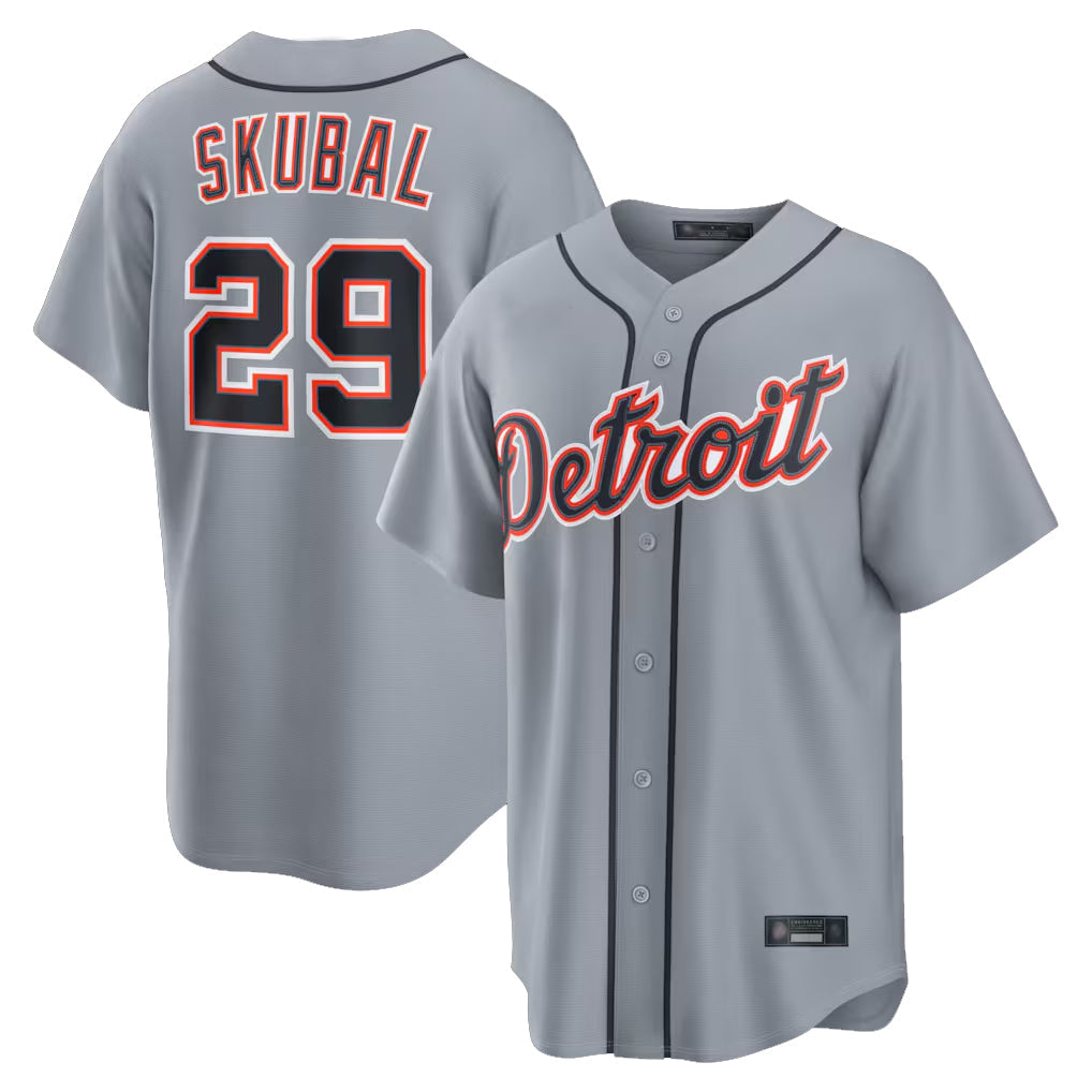Boles D.Tigers #29 Tarik Skubal Player Gray Home Game Stitched Jerseys