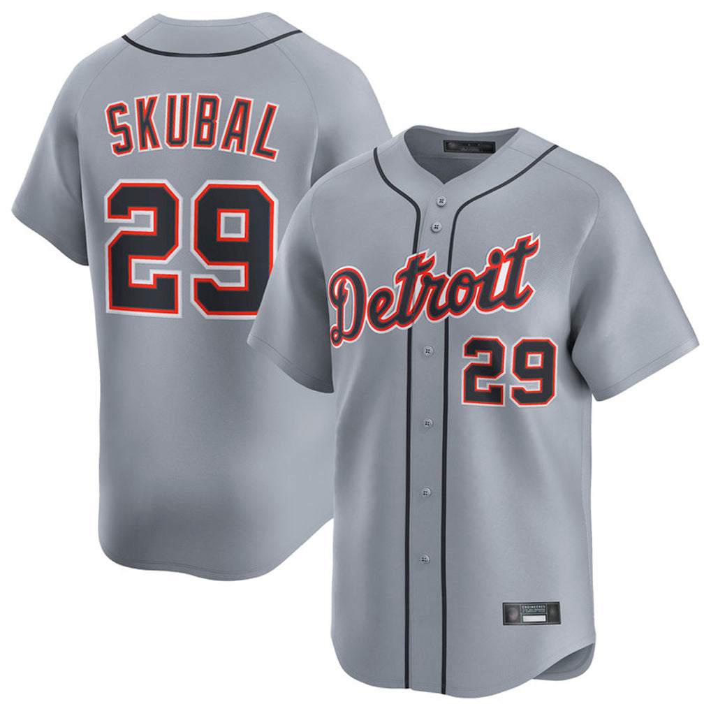 Boles D.Tigers #29 Tarik Skubal Player Gray Home Limited Stitched Jerseys