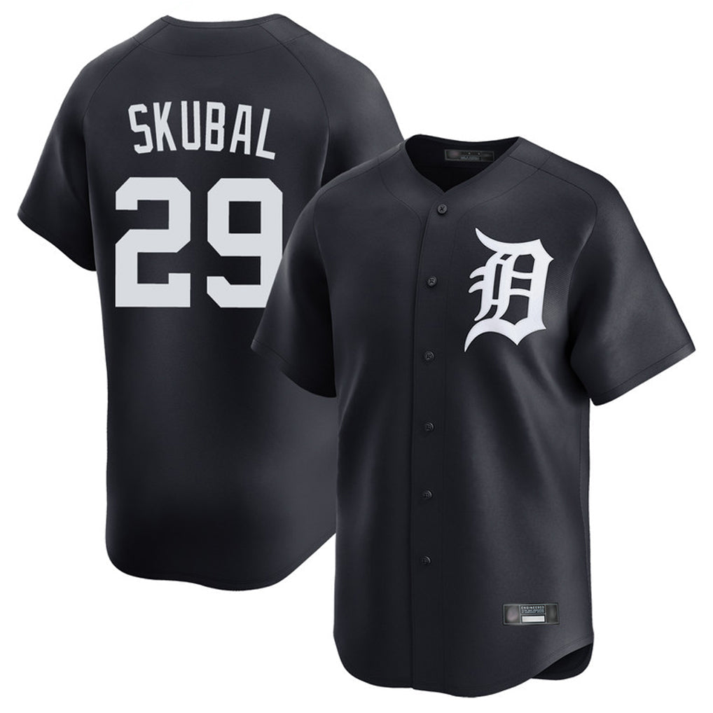 Boles D.Tigers #29 Tarik Skubal Player Navy Home Limited Game Stitched Jerseys