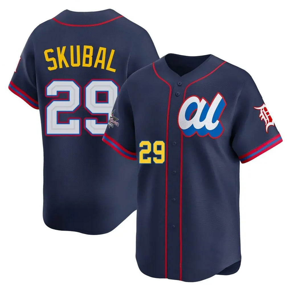Boles D.Tigers #29 Tarik Skubal Player Navy Limited American League All-Star Edition Stitched Jerseys