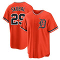 Boles D.Tigers #29 Tarik Skubal Player Orange Home Game Stitched Jerseys