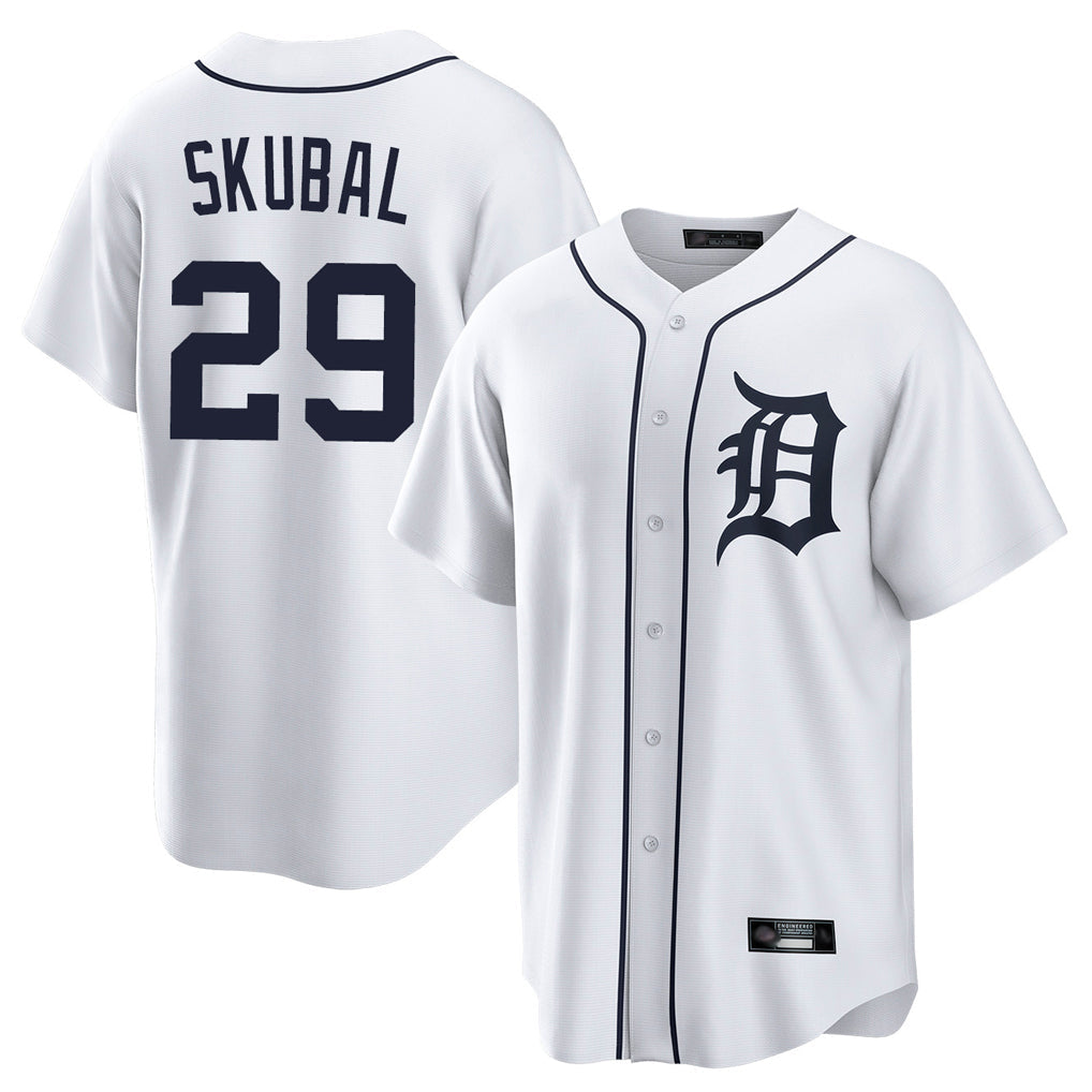 Boles D.Tigers #29 Tarik Skubal Player White Home Game Stitched Jerseys