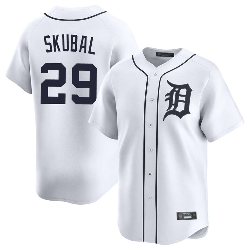 Boles D.Tigers #29 Tarik Skubal Player White Home Limited Stitched Jerseys