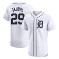 Boles D.Tigers #29 Tarik Skubal Player White Limited Elite Home Stitched Jerseys