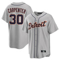Boles D.Tigers #30 Kerry Carpenter Player Gray Home Game Stitched Jerseys