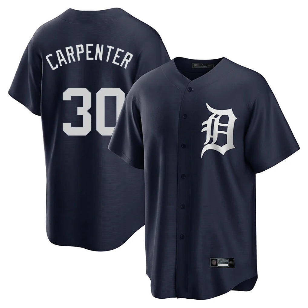 Boles D.Tigers #30 Kerry Carpenter Player Navy Game Home Stitched Jerseys