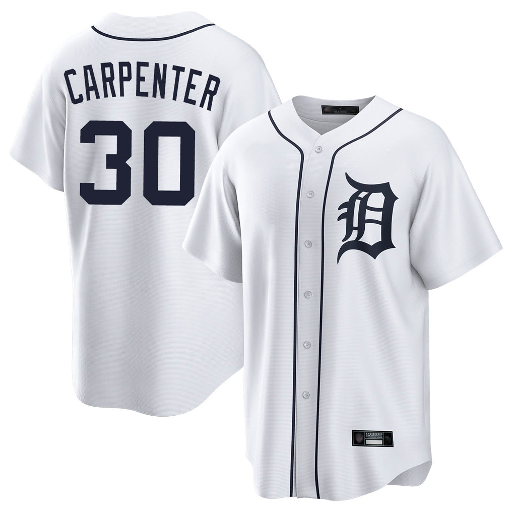 Boles D.Tigers #30 Kerry Carpenter Player White Home Game Stitched Jerseys