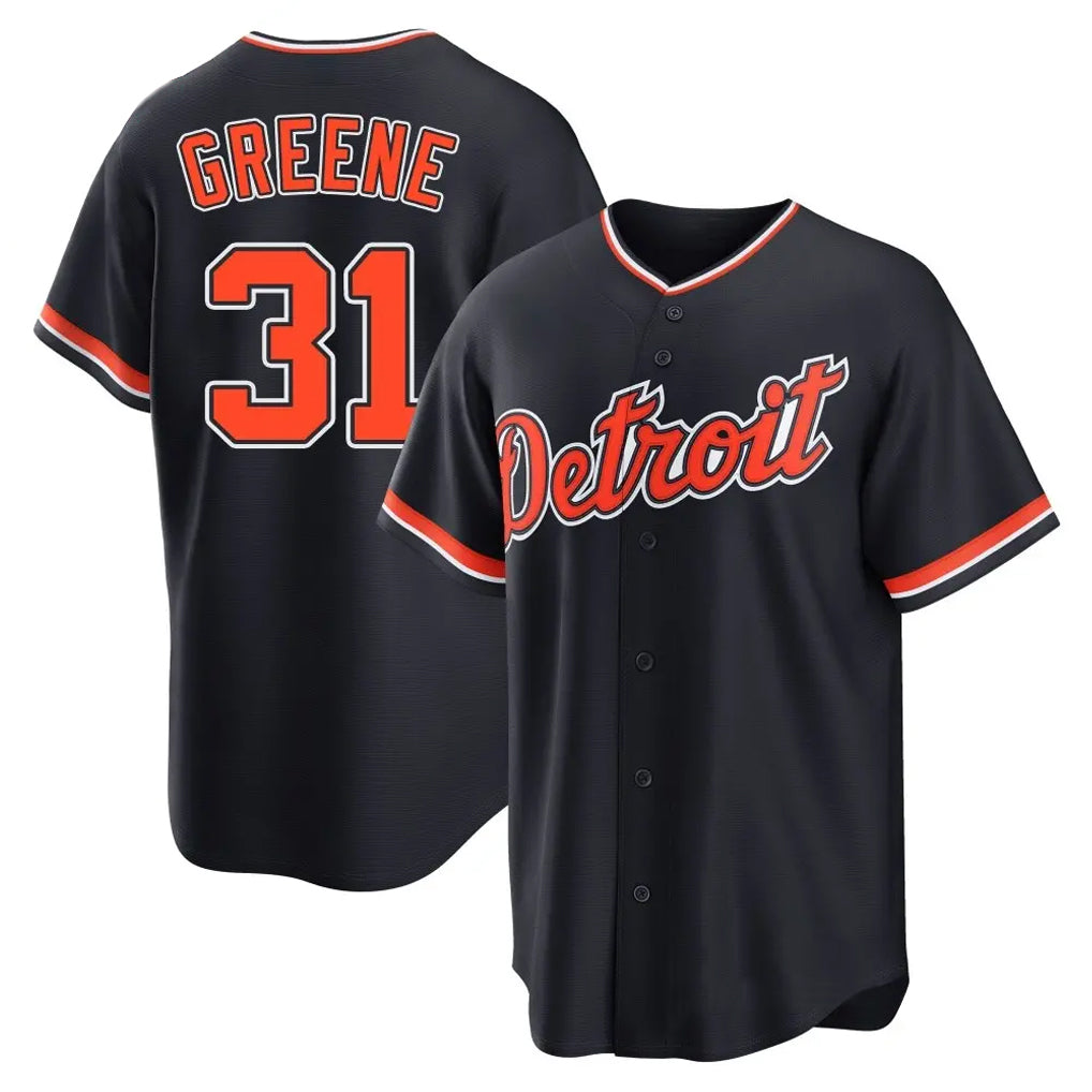 Boles D.Tigers #31 Riley Greene Player Navy Home Game Stitched Jerseys