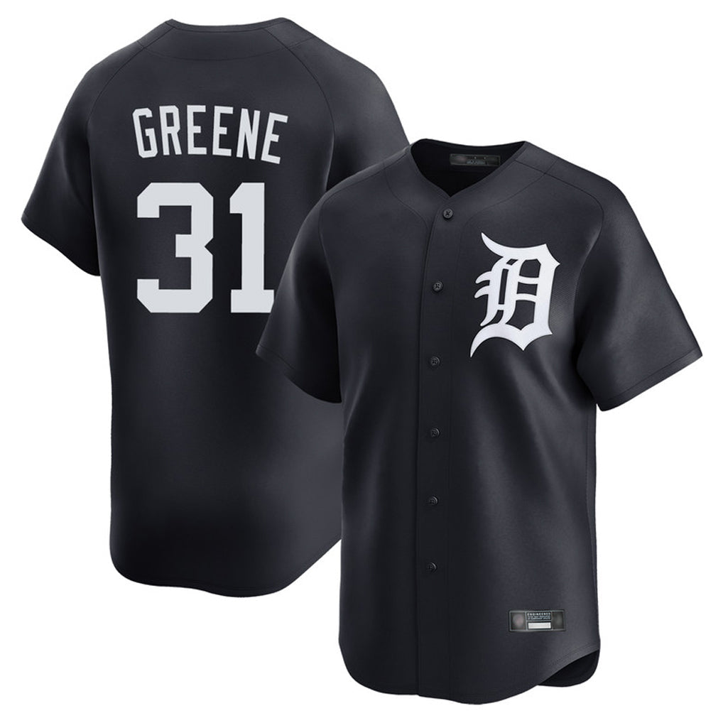Boles D.Tigers #31 Riley Greene Player Navy Home Limited Game Stitched Jerseys