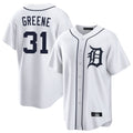 Boles D.Tigers #31 Riley Greene Player White Home Game Stitched Jerseys