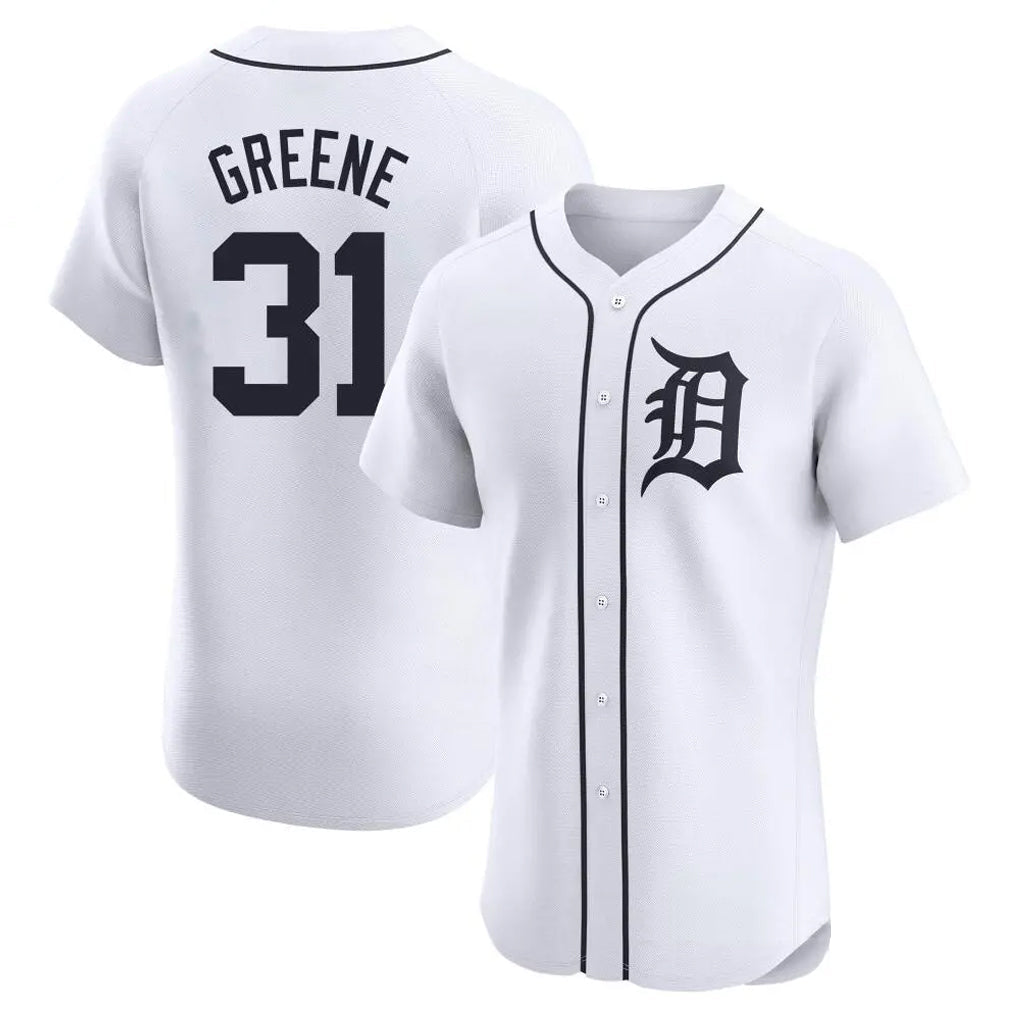 Boles D.Tigers #31 Riley Greene Player White Limited Elite Home Stitched Jerseys