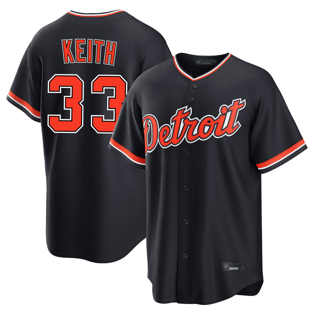 Boles D.Tigers #33 Colt Keith Player Navy Home Game Stitched Jerseys