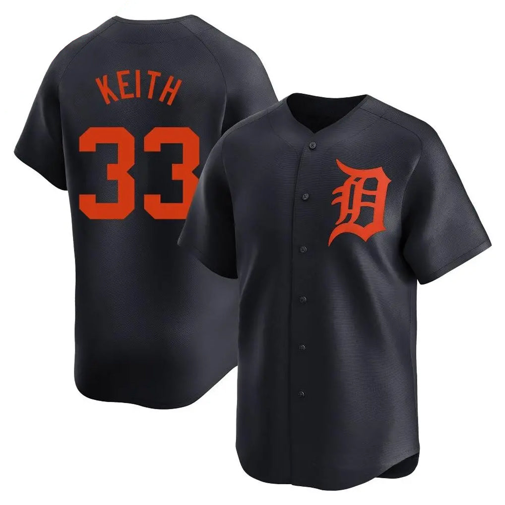 Boles D.Tigers #33 Colt Keith Player Navy Home Limited Stitched Jerseys
