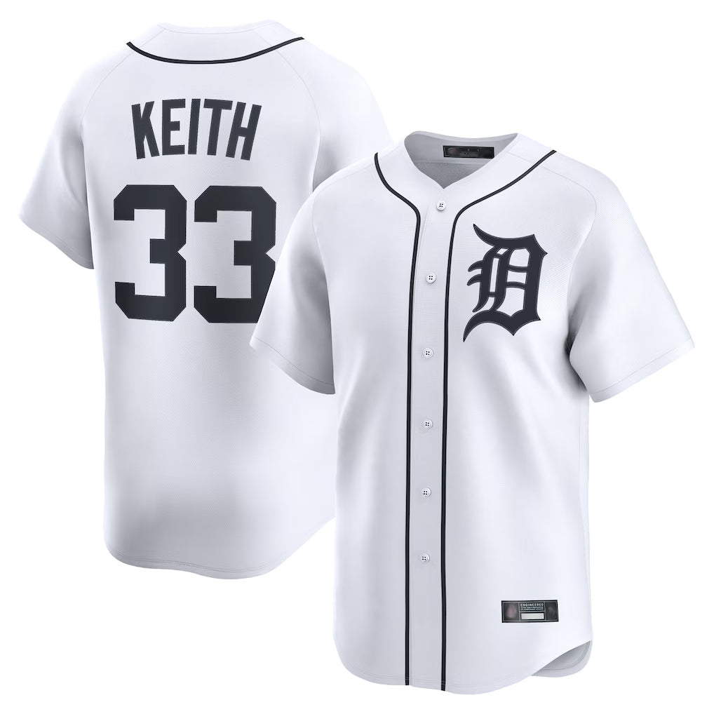 Boles D.Tigers #33 Colt Keith Player White Home Limited Stitched Jerseys
