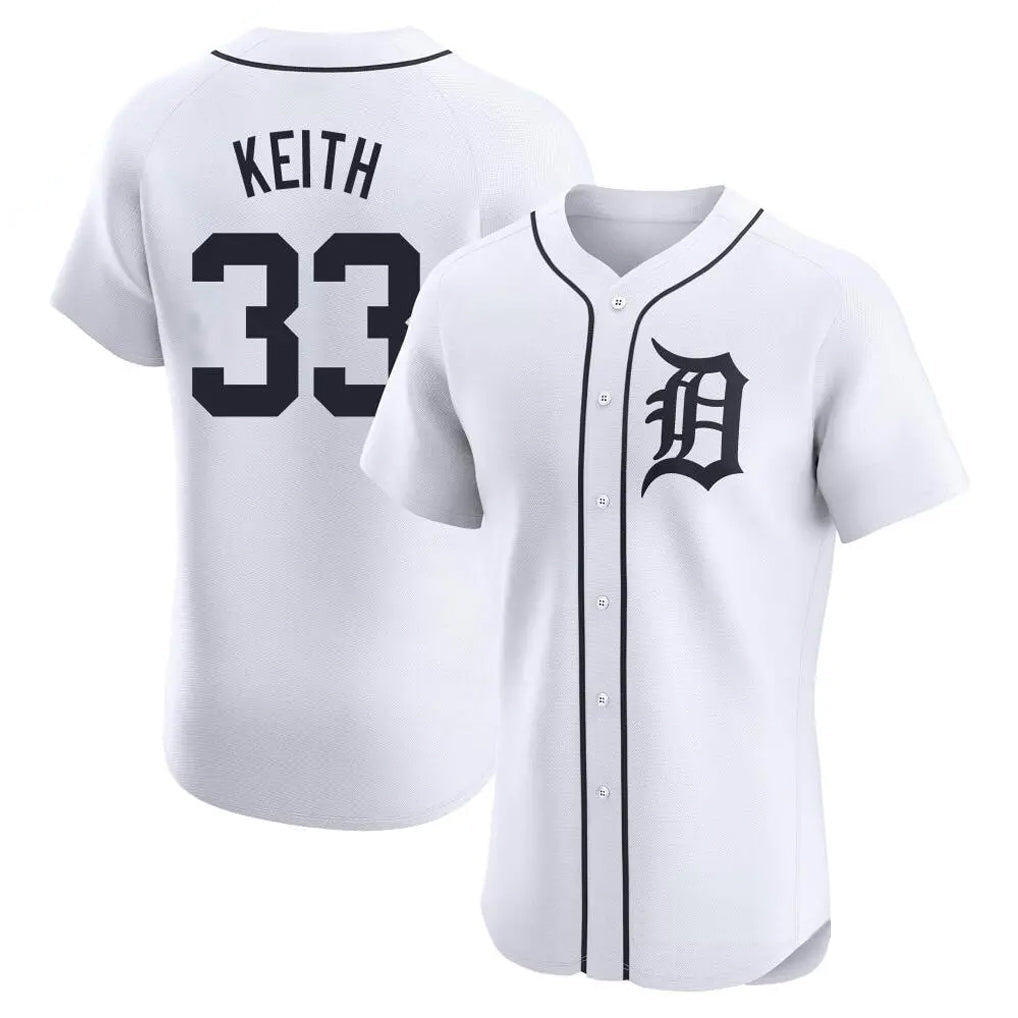 Boles D.Tigers #33 Colt Keith Player White Limited Elite Home Stitched Jerseys