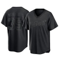 Boles D.Tigers #35 Justin Verlander Player Black T-shirt Home Game Stitched Jerseys