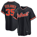 Boles D.Tigers #35 Justin Verlander Player Navy Home Game Stitched Jerseys